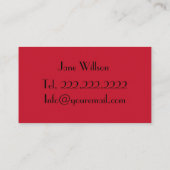 美容師 名刺 (裏面)