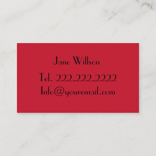 美容師 名刺 (裏面)