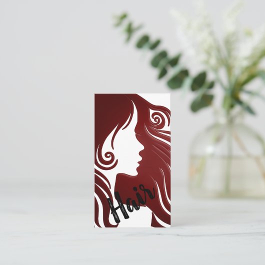 美容師 名刺 (スタンド正面)