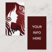 美容師 名刺 (正面/裏面)