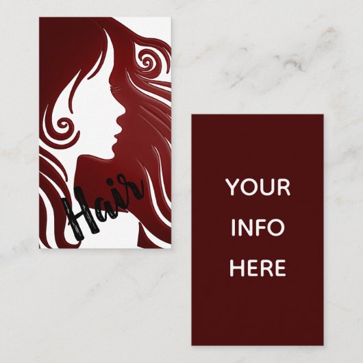 美容師 名刺 (正面/裏面)