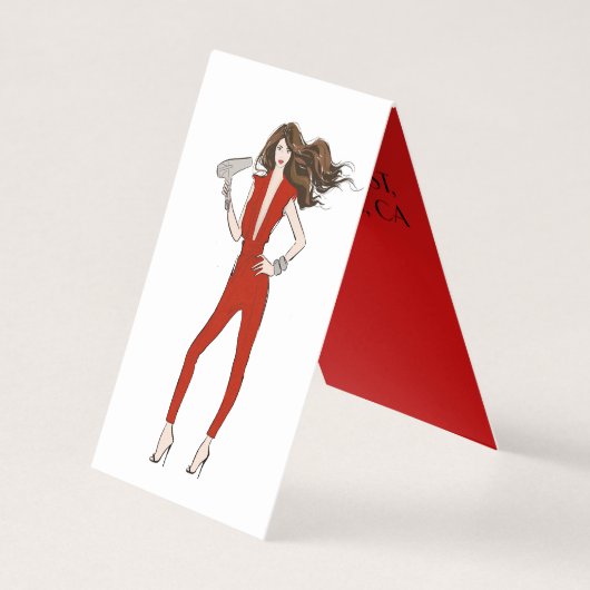 美容師 名刺 (正面)