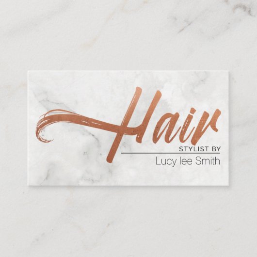 美容師 名刺 (正面)