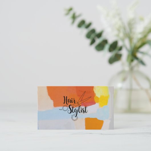 美容師 名刺 (スタンド正面)