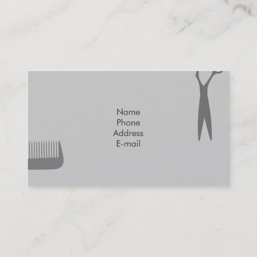 美容師 名刺 (裏面)
