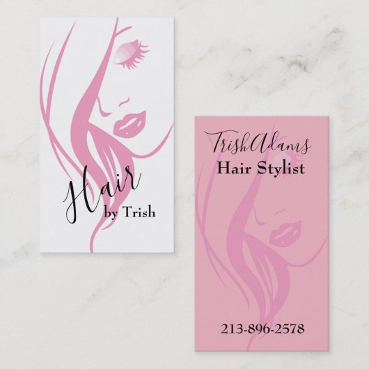 美容師 名刺 (正面/裏面)