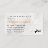 美容師 名刺 (裏面)