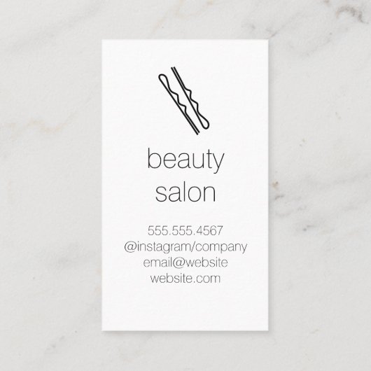 美容師 名刺 (裏面)