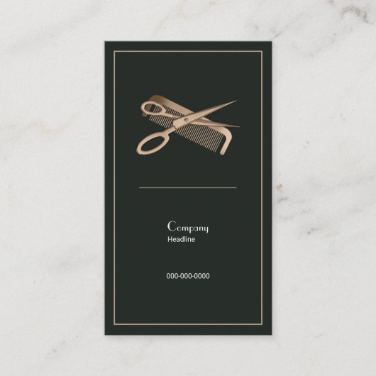 美容師 名刺 (正面)