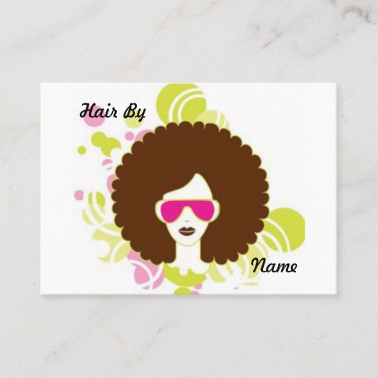 美容師 名刺 (正面)