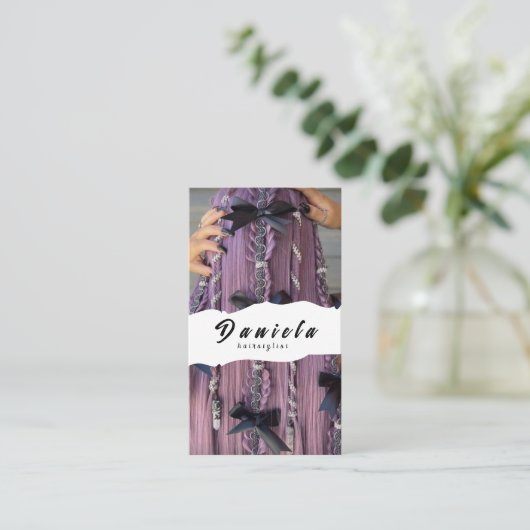 美容師 名刺 (スタンド正面)