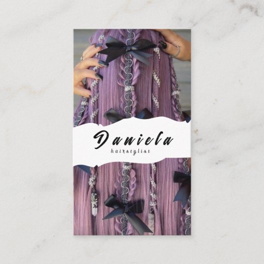 美容師 名刺 (正面)