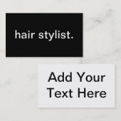 美容師 名刺 (正面/裏面)