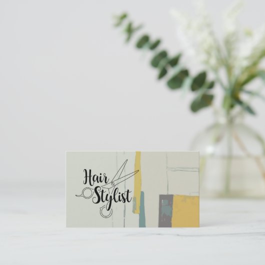 美容師 名刺 (スタンド正面)