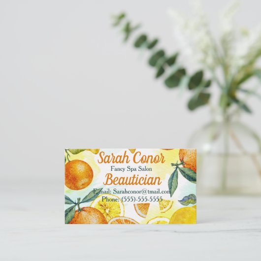 美容師 名刺 (スタンド正面)