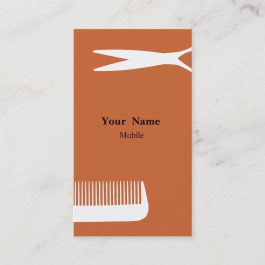 美容師 名刺 (正面)