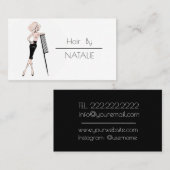 美容師 名刺 (正面/裏面)