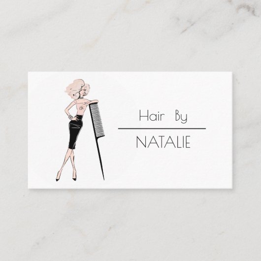 美容師 名刺 (正面)