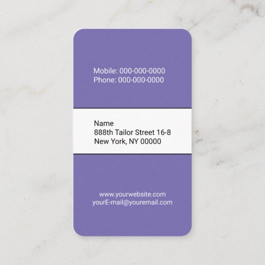 美容師 名刺 (裏面)