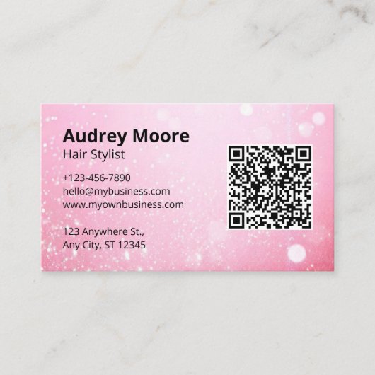 美容師 名刺 (正面)