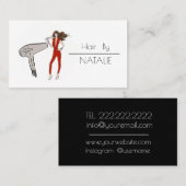 美容師 名刺 (正面/裏面)