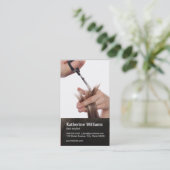 美容師 名刺 (スタンド正面)