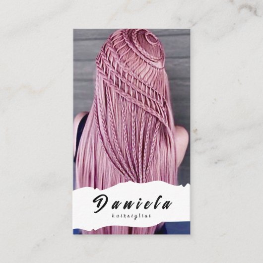 美容師 名刺 (正面)