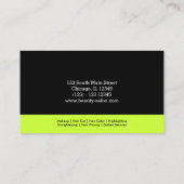 美容師 名刺 (裏面)