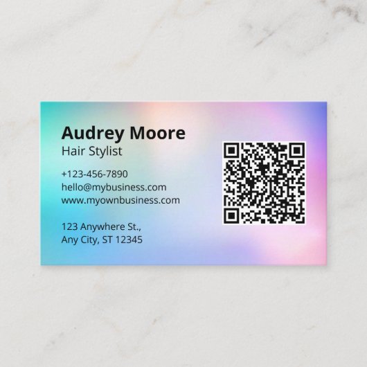 美容師 名刺 (正面)