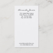 美容師-名刺 名刺 (裏面)