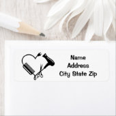 **美容師**差出人住所ラベル ラベル (インサイチュ)