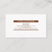 美容師(本日賞最高の) 名刺 (裏面)