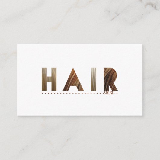 美容師(本日賞最高の) 名刺 (正面)