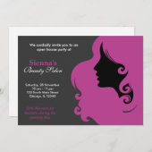 美容師（梅） 招待状 (正面/裏面)