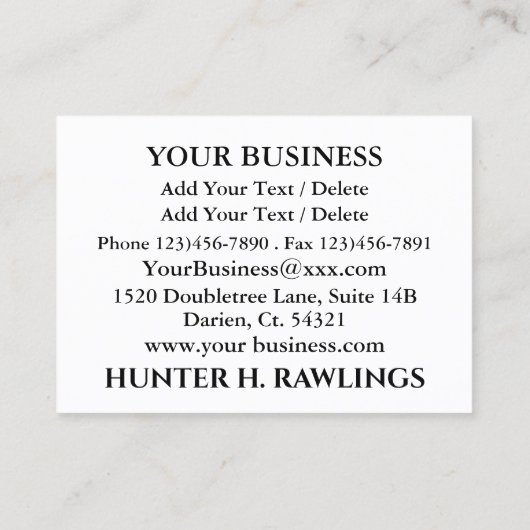 美容師-理容師名刺 名刺 (裏面)