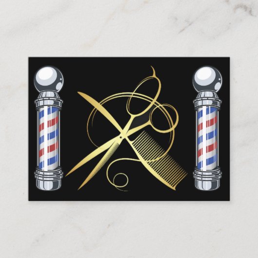 美容師-理容師名刺 名刺 (正面)