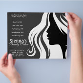 美容師(白) チラシ (手)