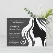 美容師（白） 招待状 (スタンド正面)