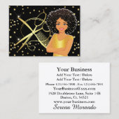 美容師-美しいショップ – サロン 名刺 (正面/裏面)