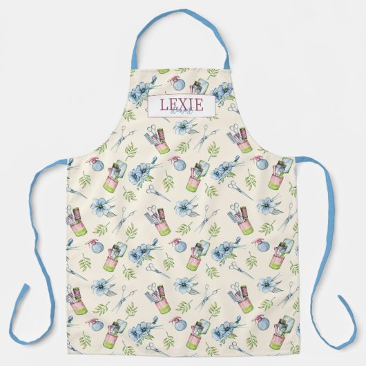 美容師、美容師美しいサロンカスタム エプロン (正面)