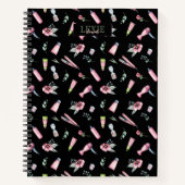 美容師、美容師美しいサロンカスタム ノートブック (正面)