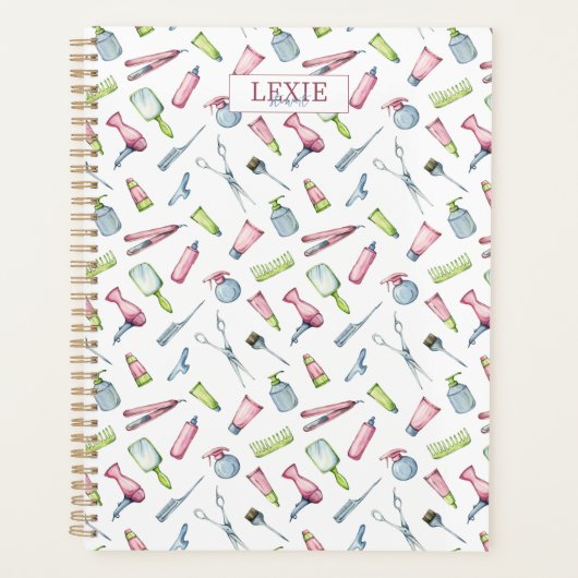 美容師、美容師美しいサロンカスタム プランナー手帳 (正面)