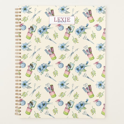 美容師、美容師美しいサロンカスタム プランナー手帳 (正面)