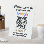 美容師 美容院 Google レビュー QRコード 台座サイン (インサイチュ)