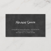 美容師 |花柄 名刺 (裏面)