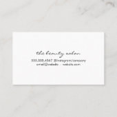 美容師/金ゴールドブラシ 名刺 (裏面)