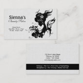 美容師（黒） 名刺 (正面/裏面)