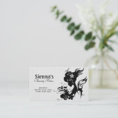 美容師（黒） 名刺 (スタンド正面)