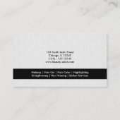 美容師（黒） 名刺 (裏面)