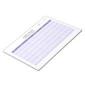 美容師Daily Income Trackerメモ帳 ノートパッド (アングル)